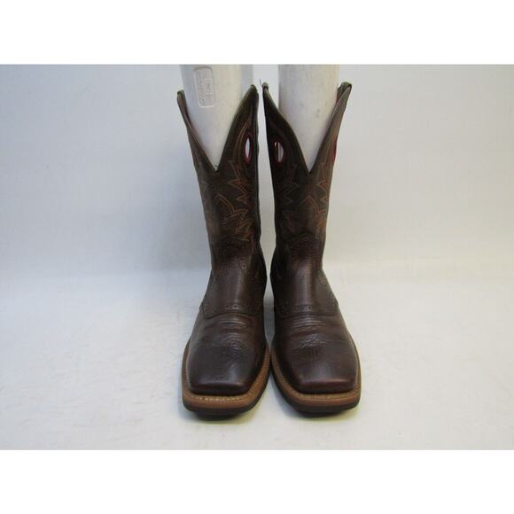 Ariat Mens Size 8.5 D Brown All Leather Buckaroo Stockman Cowboy Western Boots main image 7
